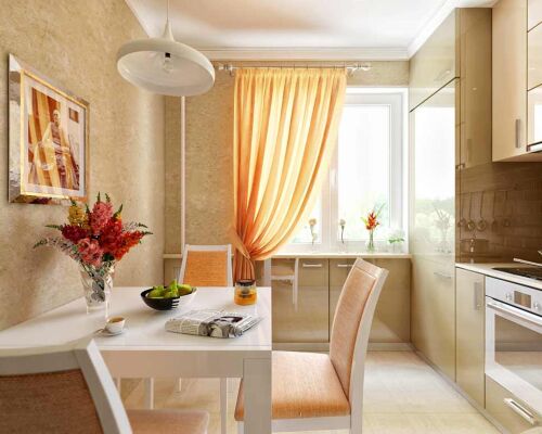 Планировка кухни 9 кв. м: удачные решения дизайна и интерьера, интересные варианты с балконом и в типовой квартире